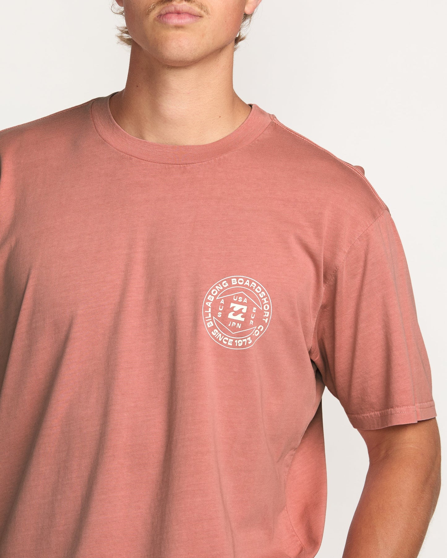 Rotation Premium Wave Wash Tee - Dusty Rose