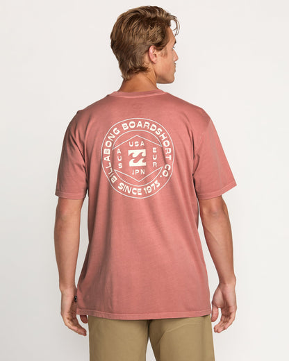 Rotation Premium Wave Wash Tee - Dusty Rose