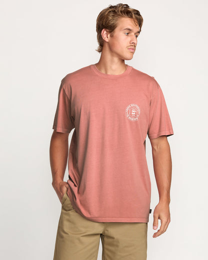 Rotation Premium Wave Wash Tee - Dusty Rose