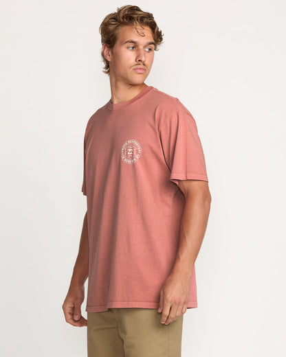 Rotation Premium Wave Wash Tee - Dusty Rose