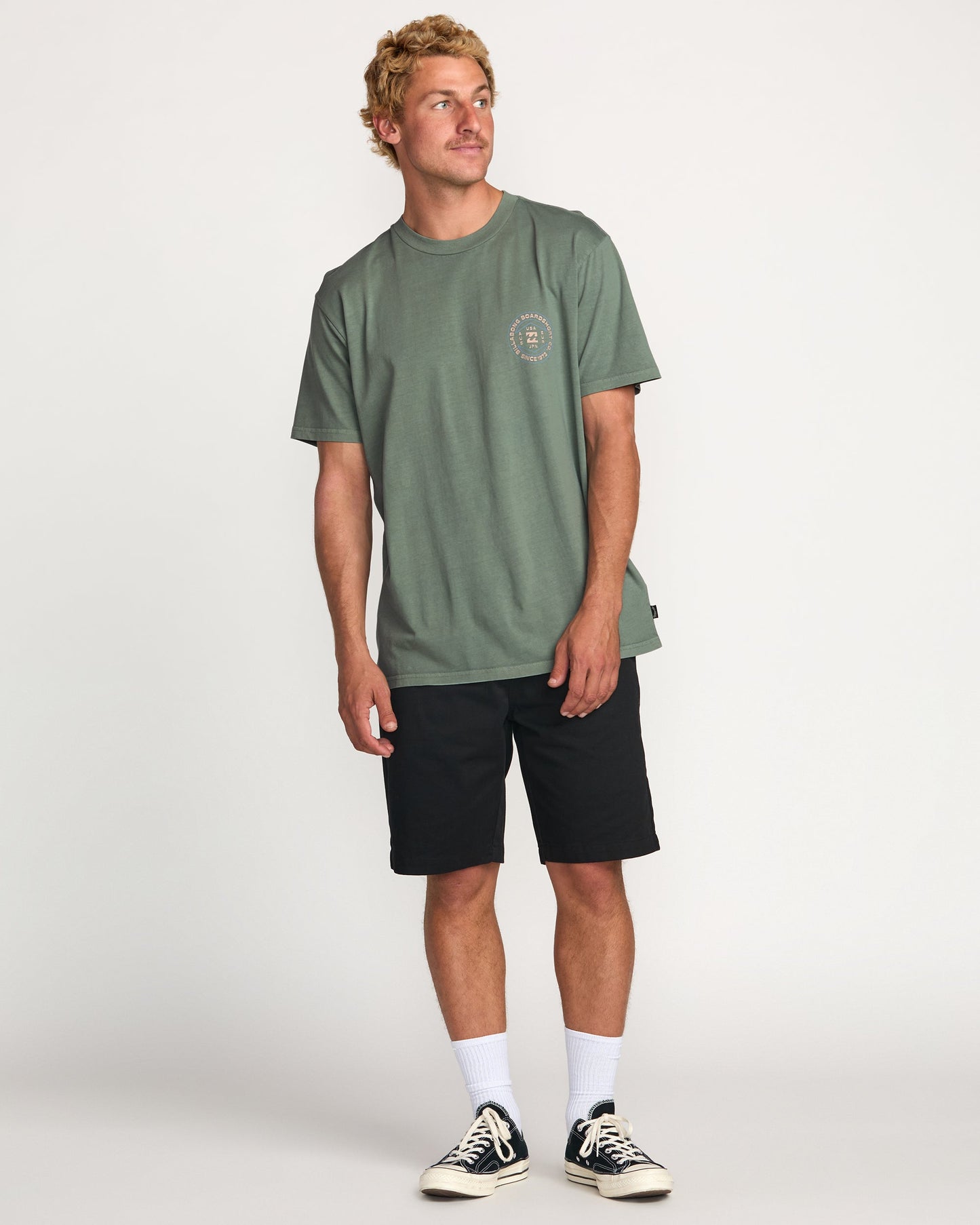 Rotation Premium Wave Wash Tee - Pine