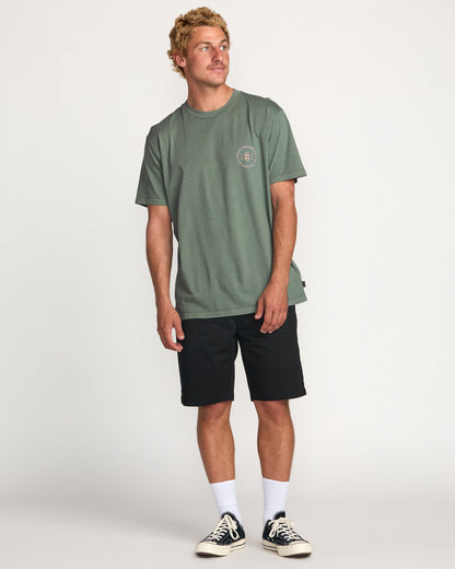 Rotation Premium Wave Wash Tee - Pine
