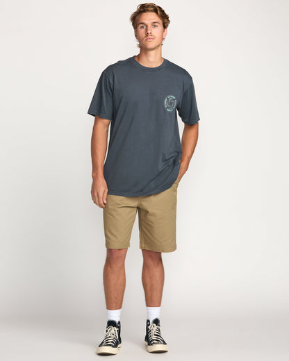 Swivel Premium Wave Wash Tee - Aged Indigo