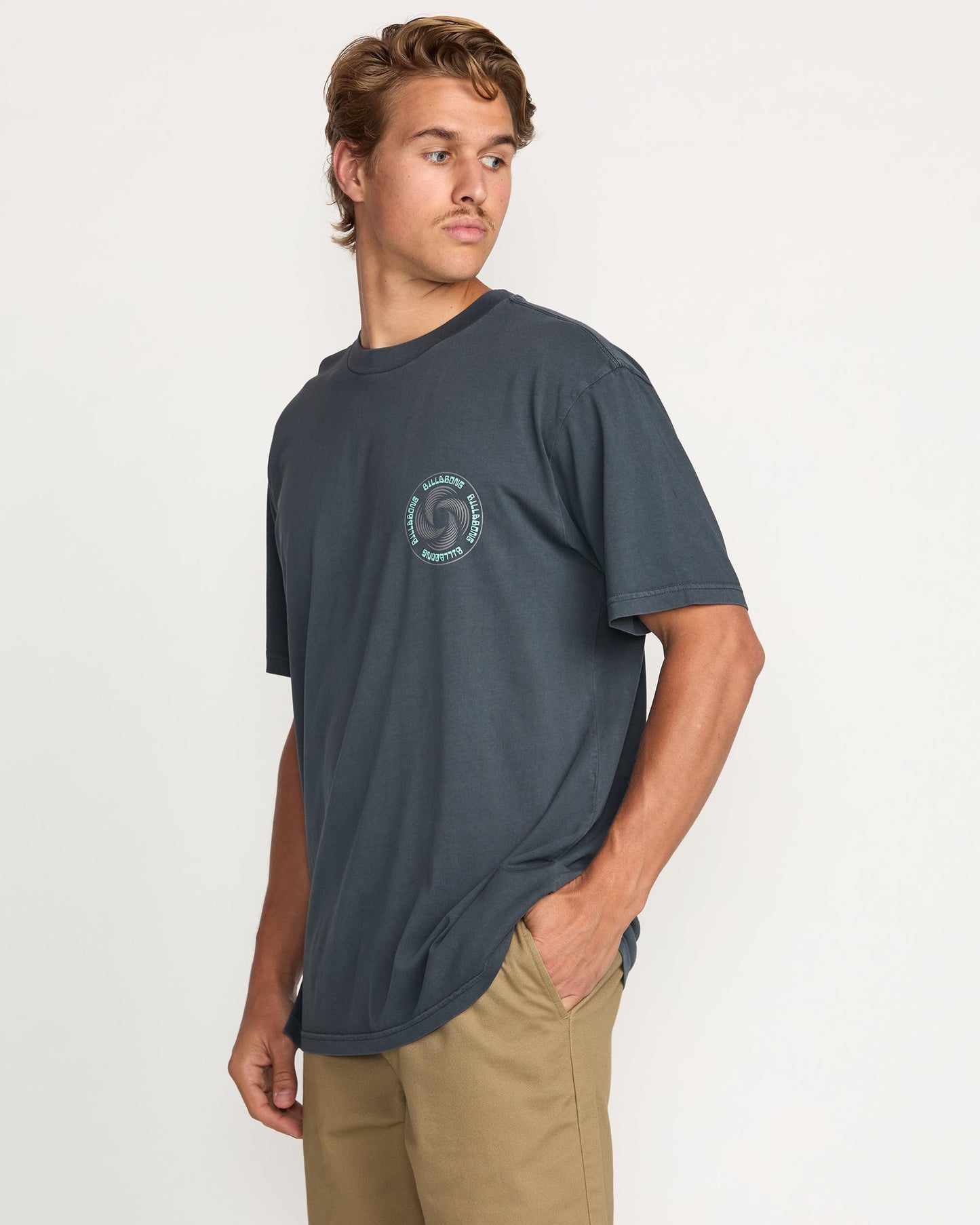 Swivel Premium Wave Wash Tee - Aged Indigo