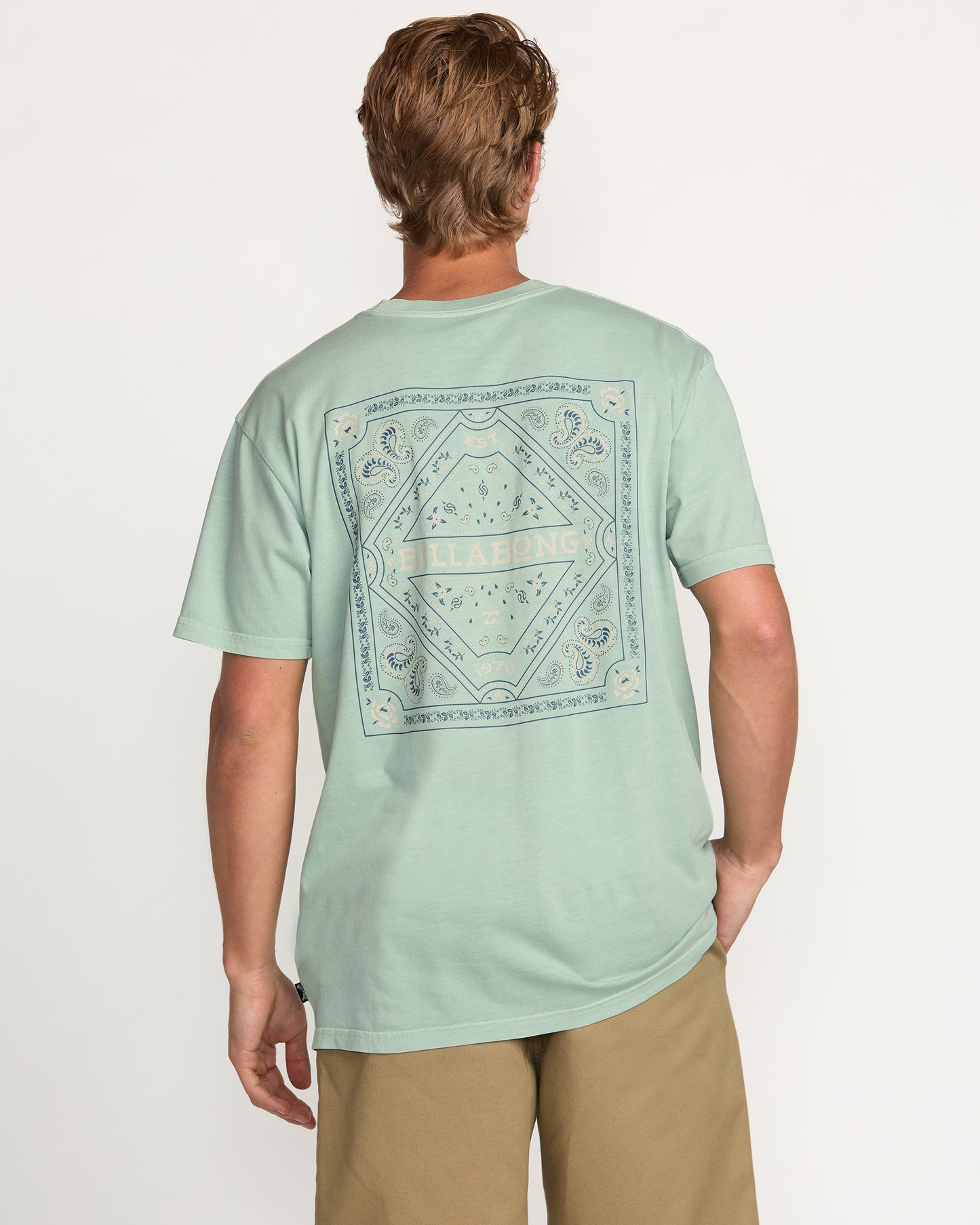 Paise Haze Premium Wave Wash Tee - Mist Green