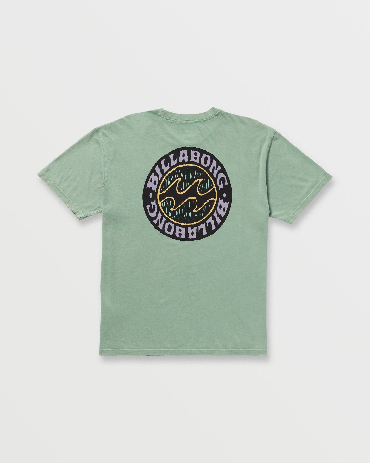 Decal Regular Wave Wash Tee - Mist Green