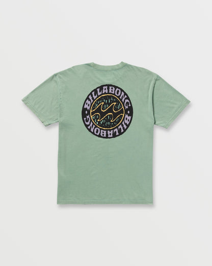 Decal Regular Wave Wash Tee - Mist Green