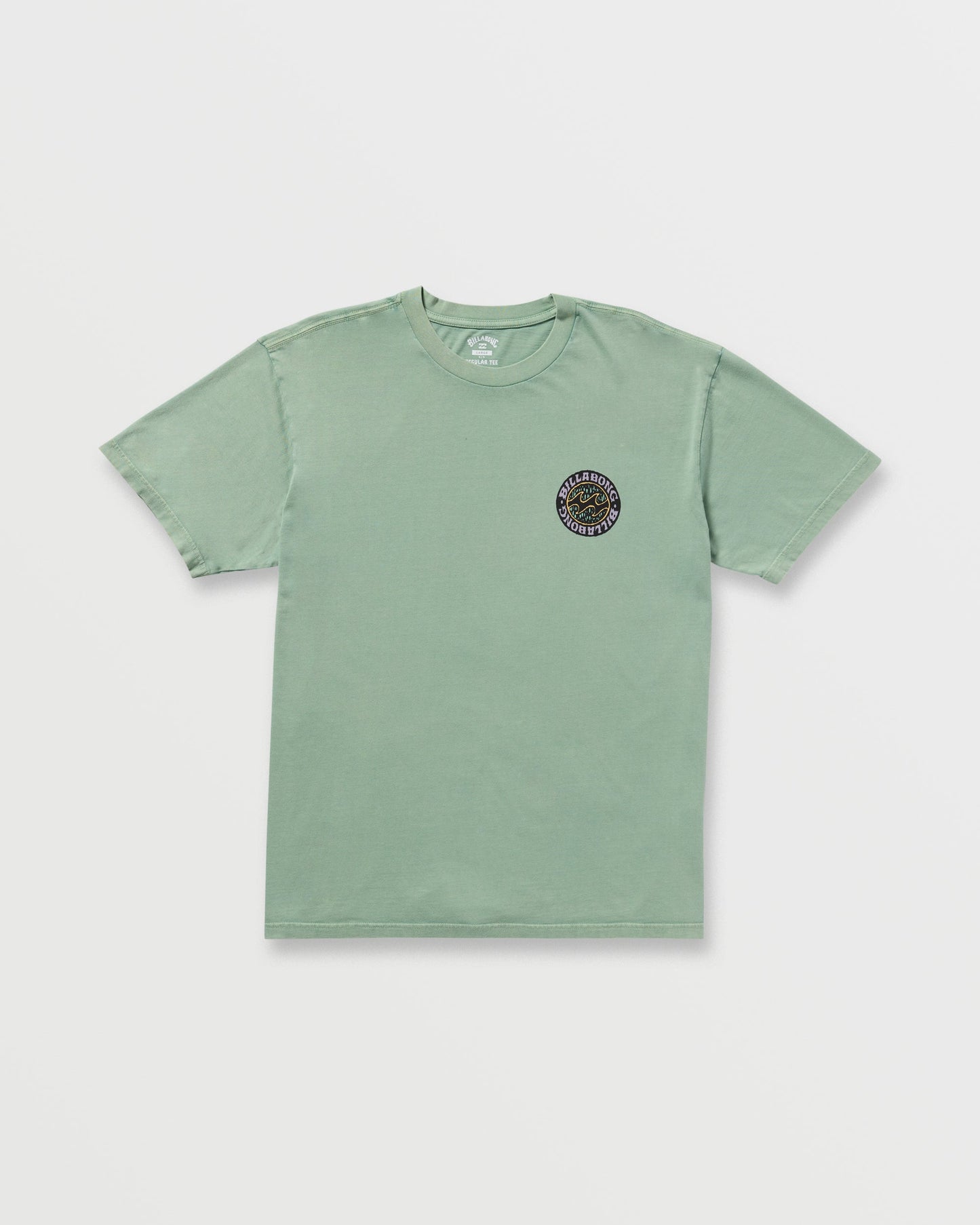 Decal Regular Wave Wash Tee - Mist Green