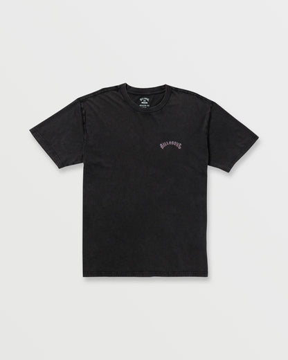 Decal Regular Wave Wash Tee - Washed Black