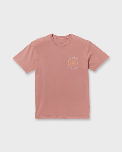 Sunrise Premium Wave Wash Short Sleeve T-Shirt - Dusty Rose