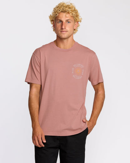 Sunrise Premium Wave Wash Short Sleeve T-Shirt - Dusty Rose