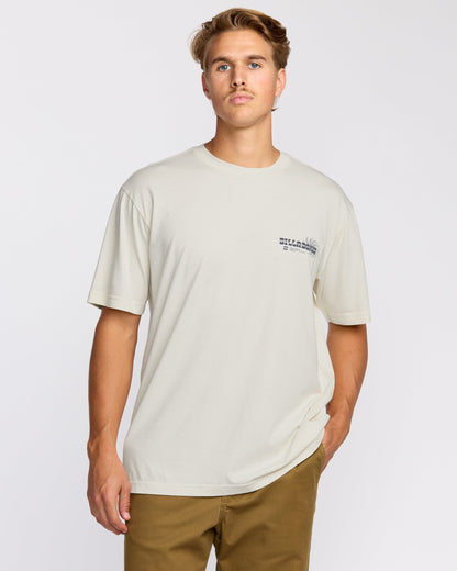 Single Fin Premium Wave Wash Short Sleeve T-Shirt - Off White