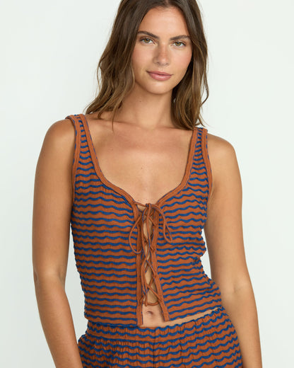Hot Tides Knit Tank - Sedona