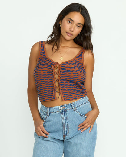Hot Tides Knit Tank - Sedona