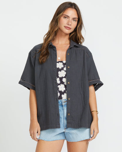 Summers End Short Sleeve Shirt - Black Sands