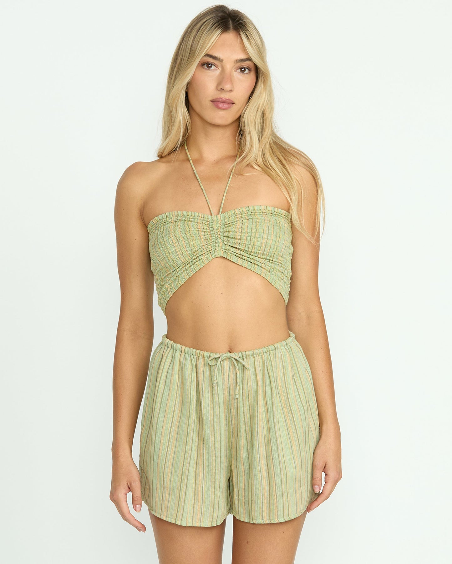 Summer Sunshine Crop Top - Pistachio