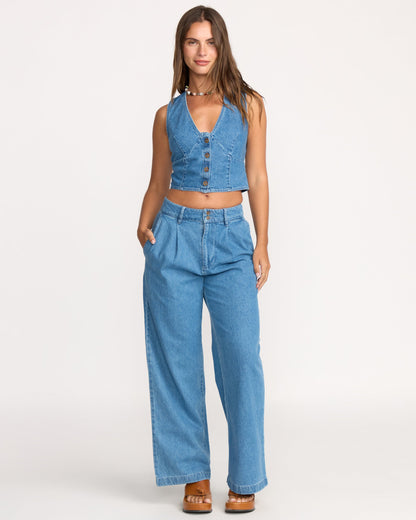 Indigo Skies Top - Salt Washed