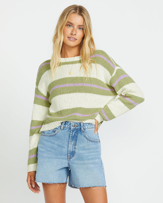 Make It Waves Sweater - Avocado