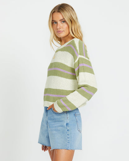 Make It Waves Sweater - Avocado