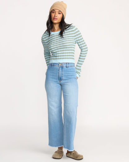 Clare Sweater - Misty Blue