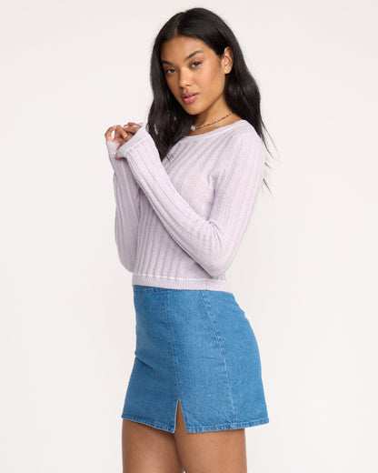 Clare Sweater - Violet Ice