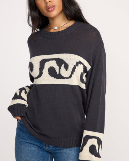 Wave Fade Sweater - Black Sands