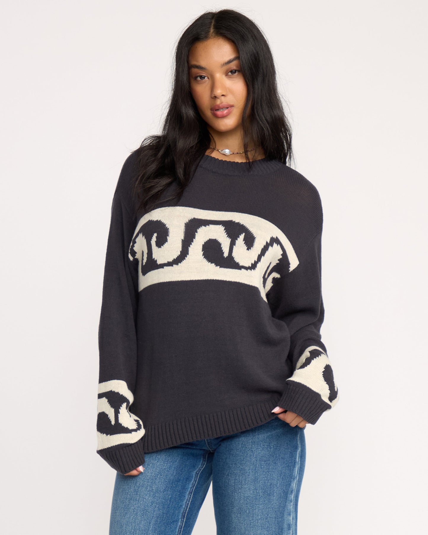 Wave Fade Sweater - Black Sands