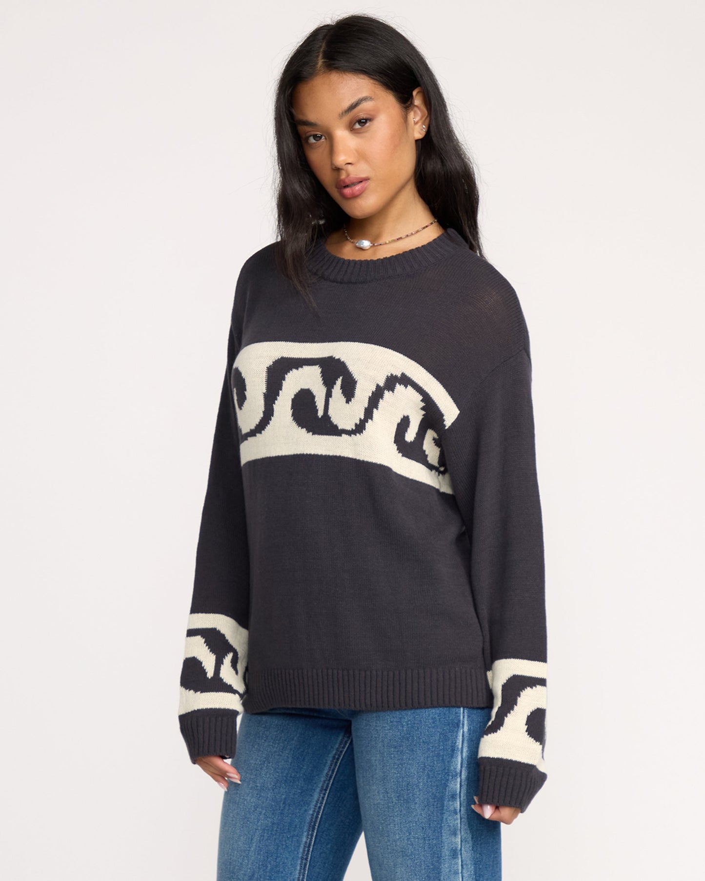 Wave Fade Sweater - Black Sands