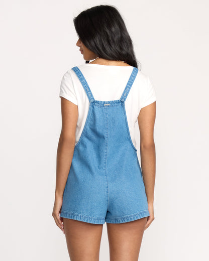 Beach Crush Denim Overalls - Salt Washed