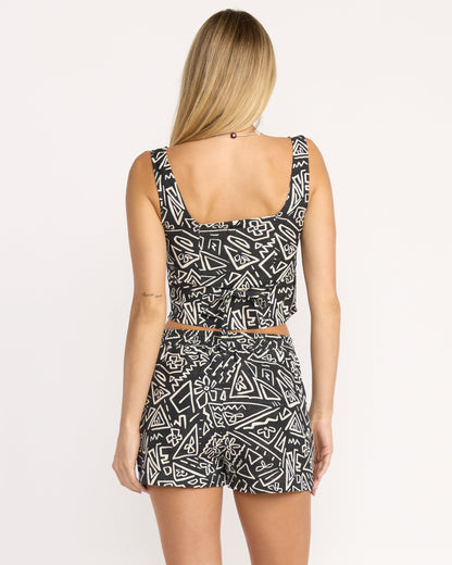 Sunflower Shorts - Black White