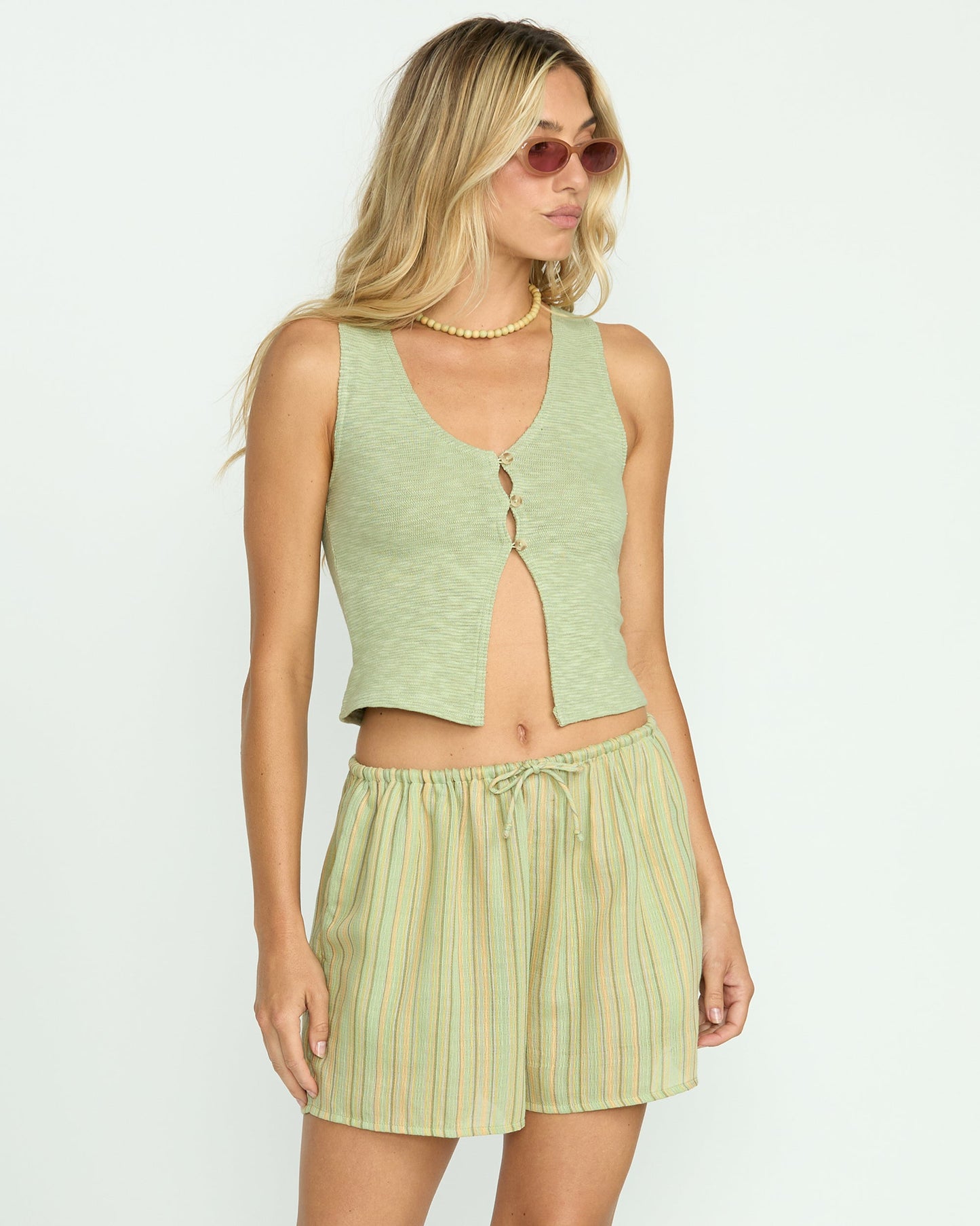 Summer Sunshine Shorts - Pistachio