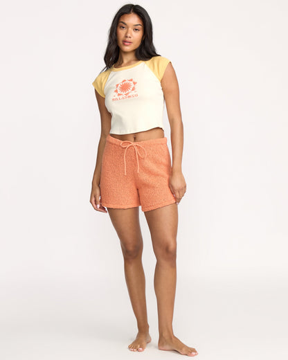 Gia Sweater Shorts - Sunset