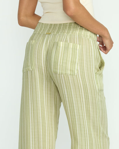 New Waves 2 Elastic Waist Pants - Avocado