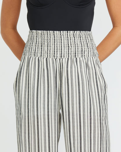 New Waves 2 Elastic Waist Pants - Black Pebble