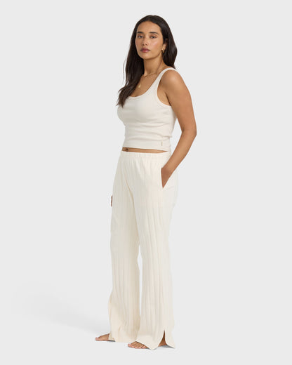 Cass Knit Pants - Whitecap