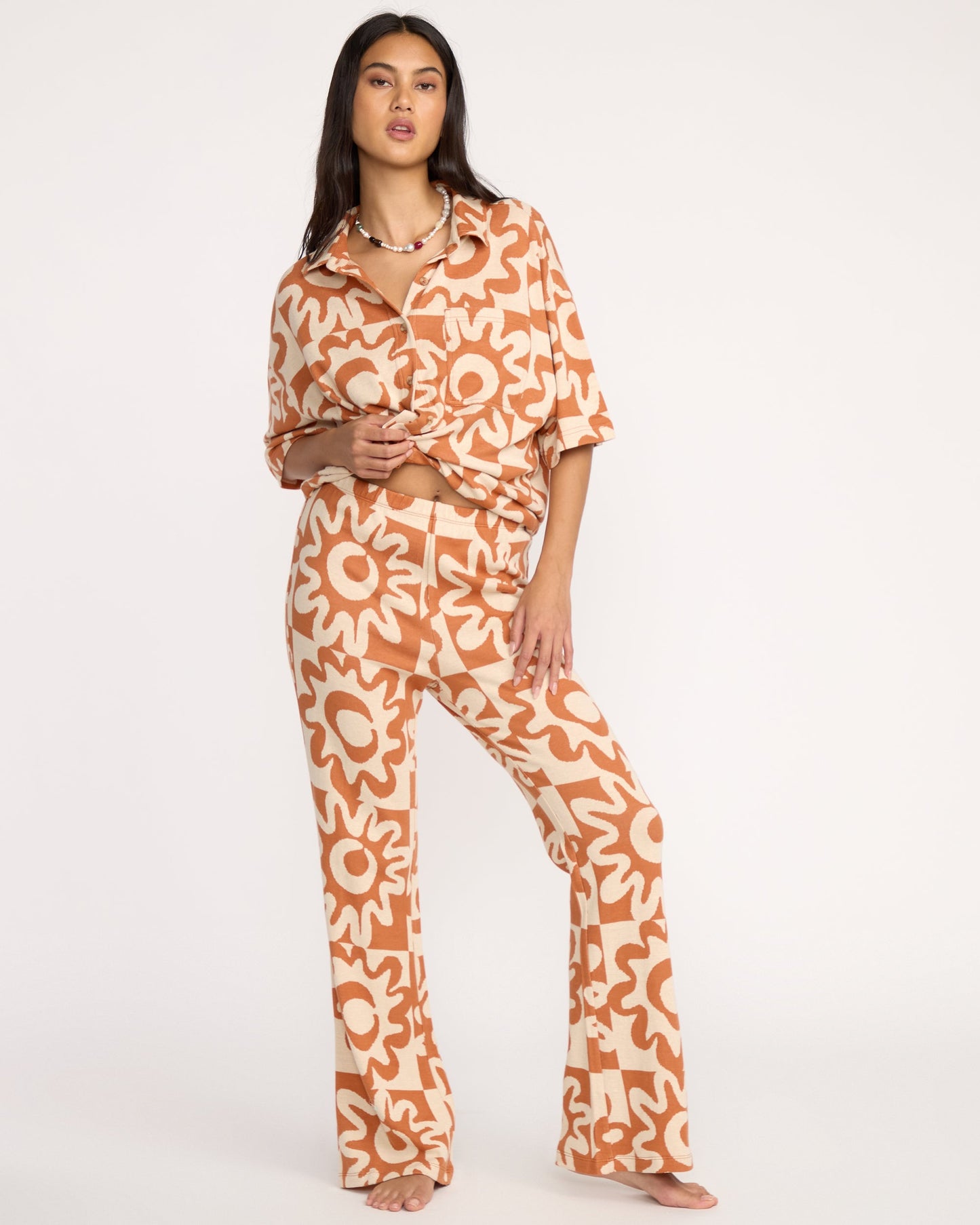 Lost Waves Knit Pants - Sunburnt