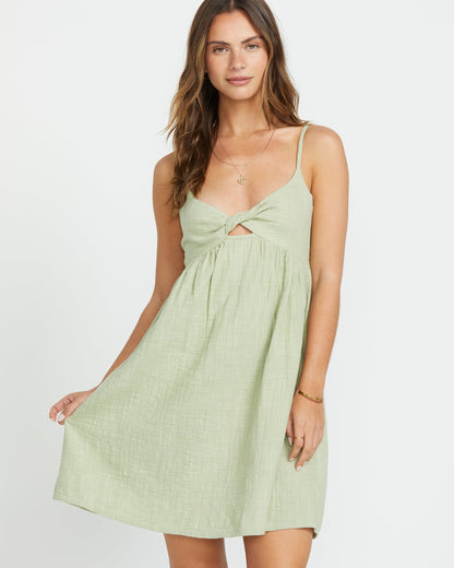 In A Twist Dress - Pistachio