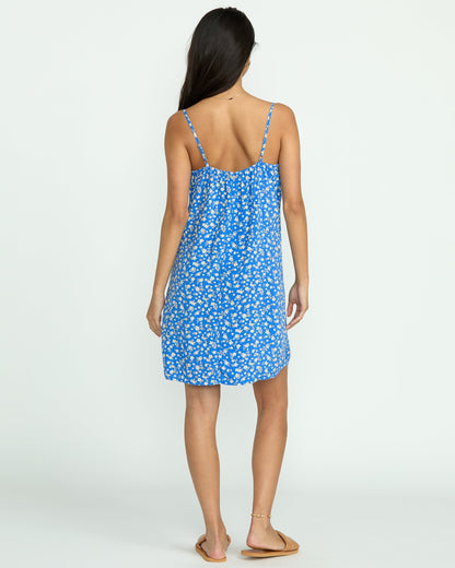 90S Babe Mini Dress - True Blue