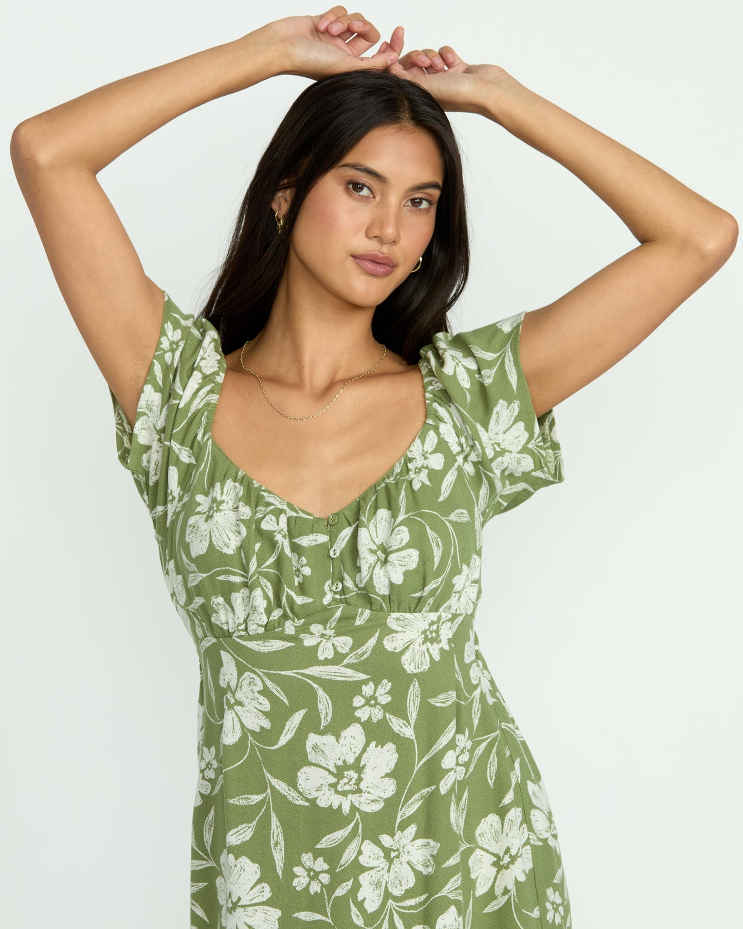 Fall For You Dress - Ranger Green