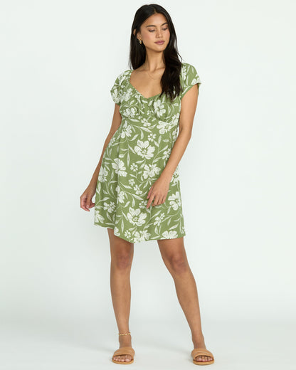 Fall For You Dress - Ranger Green