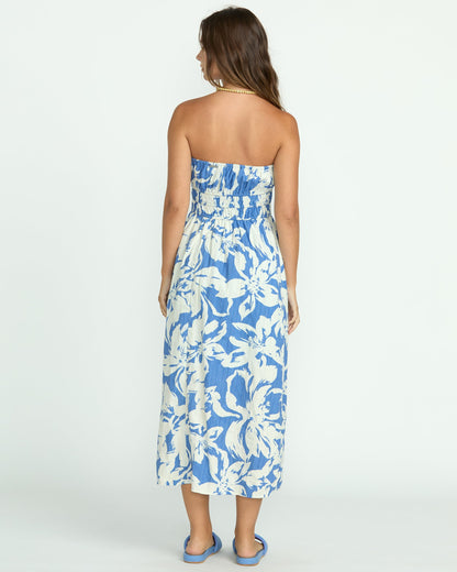 In The Sky Midi Dress - True Blue