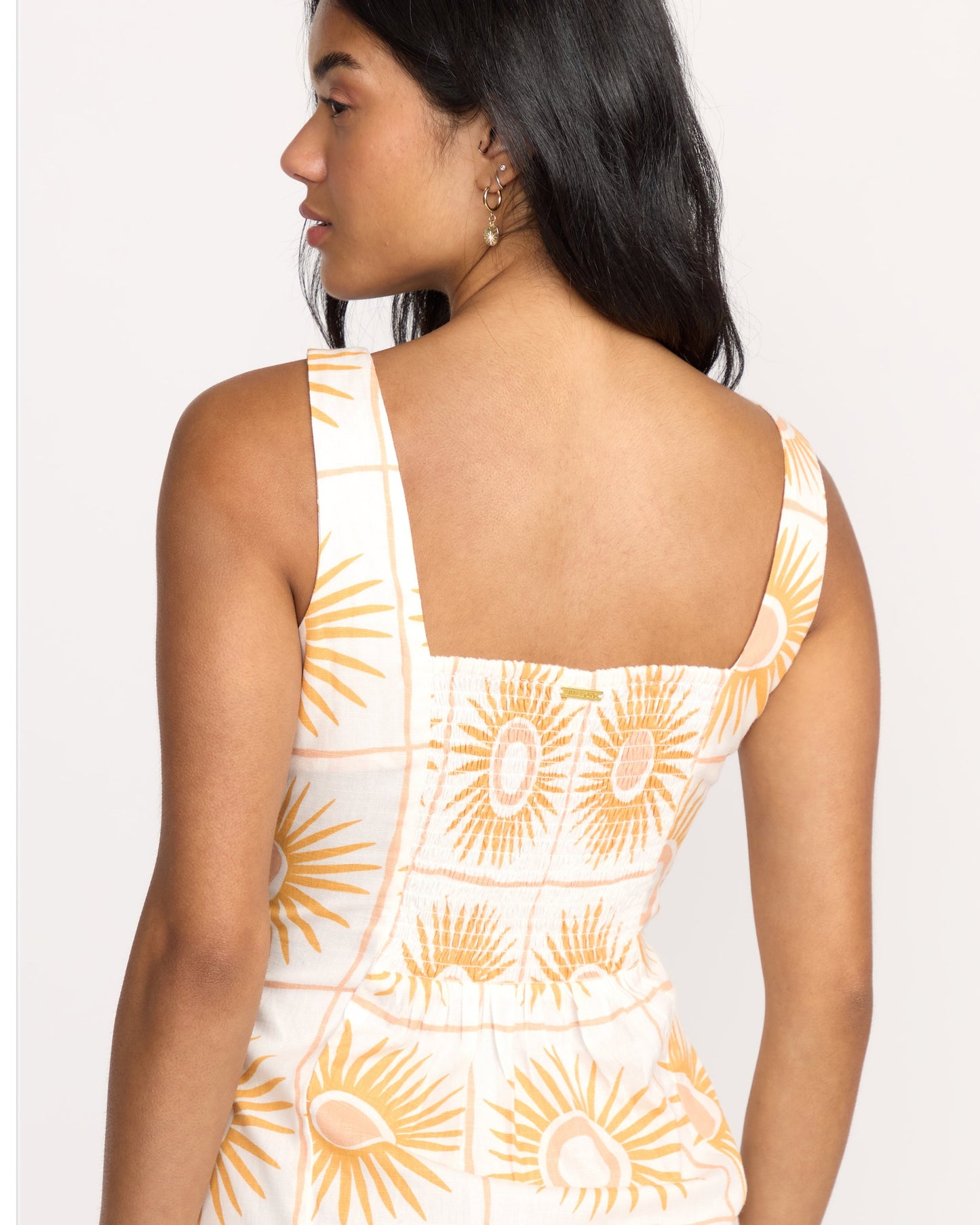 Sunlit Sky Mini Dress - Salt Crystal