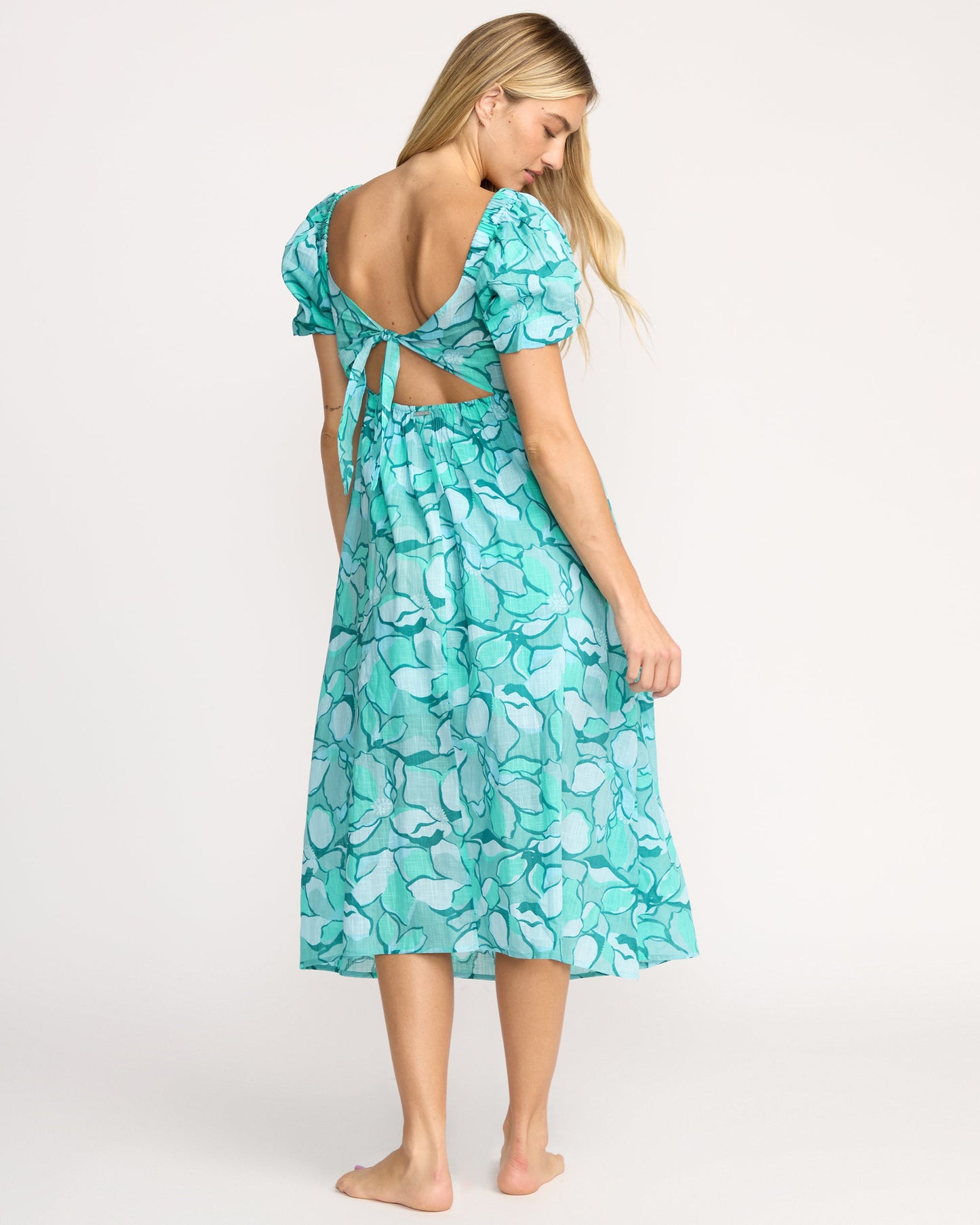 Go Coastal Midi Dress - Blue Bird