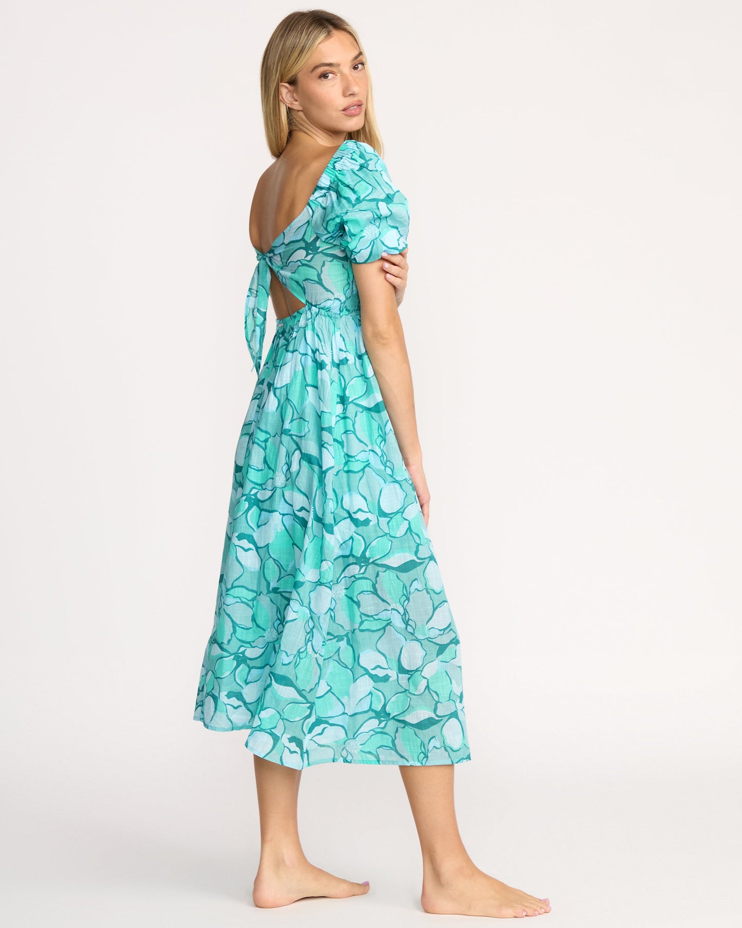 Go Coastal Midi Dress - Blue Bird