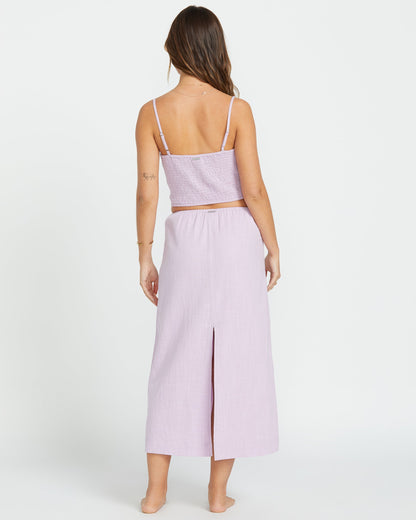 Keep It Simple Skirt - Amethyst Smoke