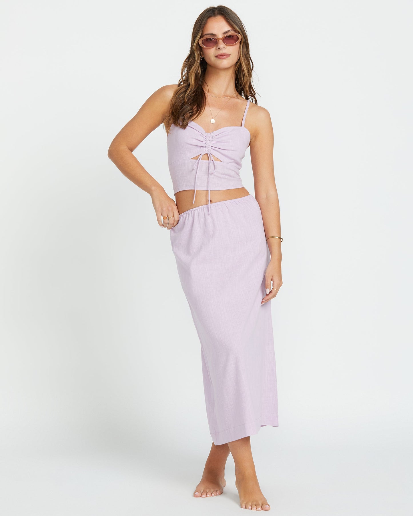 Keep It Simple Skirt - Amethyst Smoke