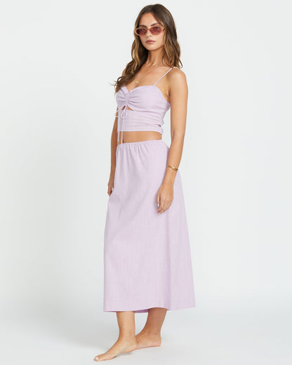 Keep It Simple Skirt - Amethyst Smoke