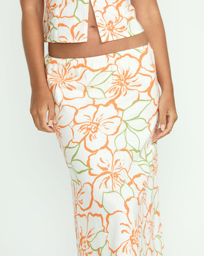 Keep It Simple Skirt - Salt Crystal