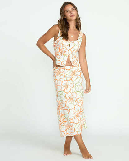 Keep It Simple Skirt - Salt Crystal