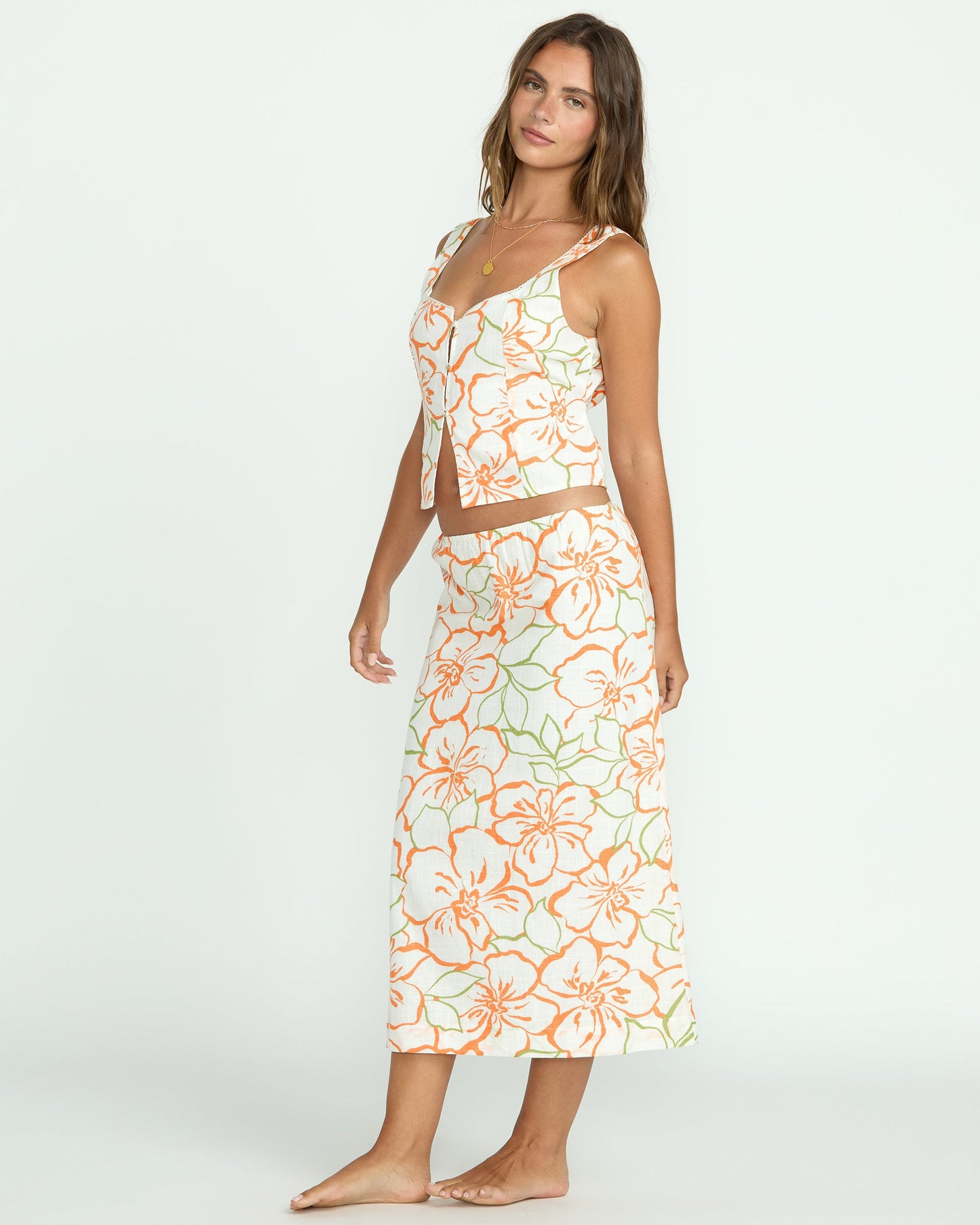 Keep It Simple Skirt - Salt Crystal